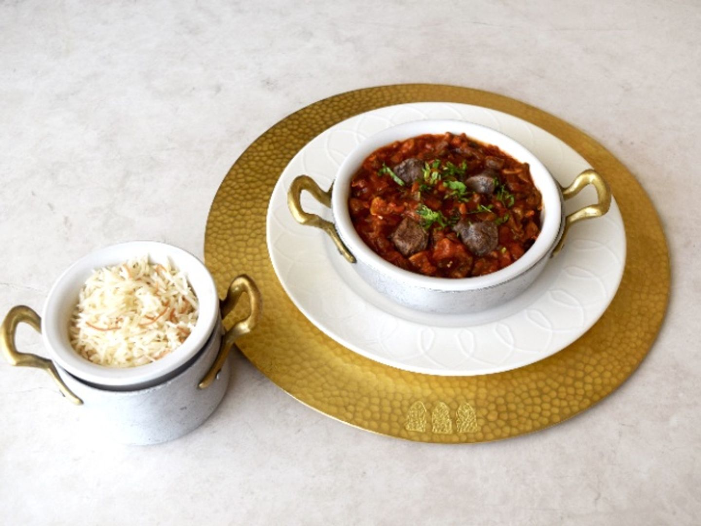 بامية و رز باللحمة
