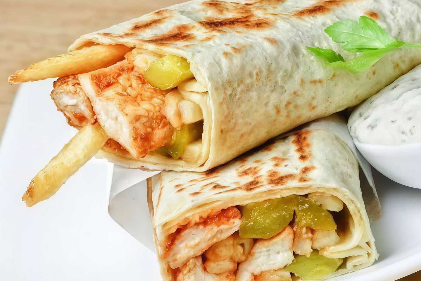 Lebanese Bread Shawarma Sandwich