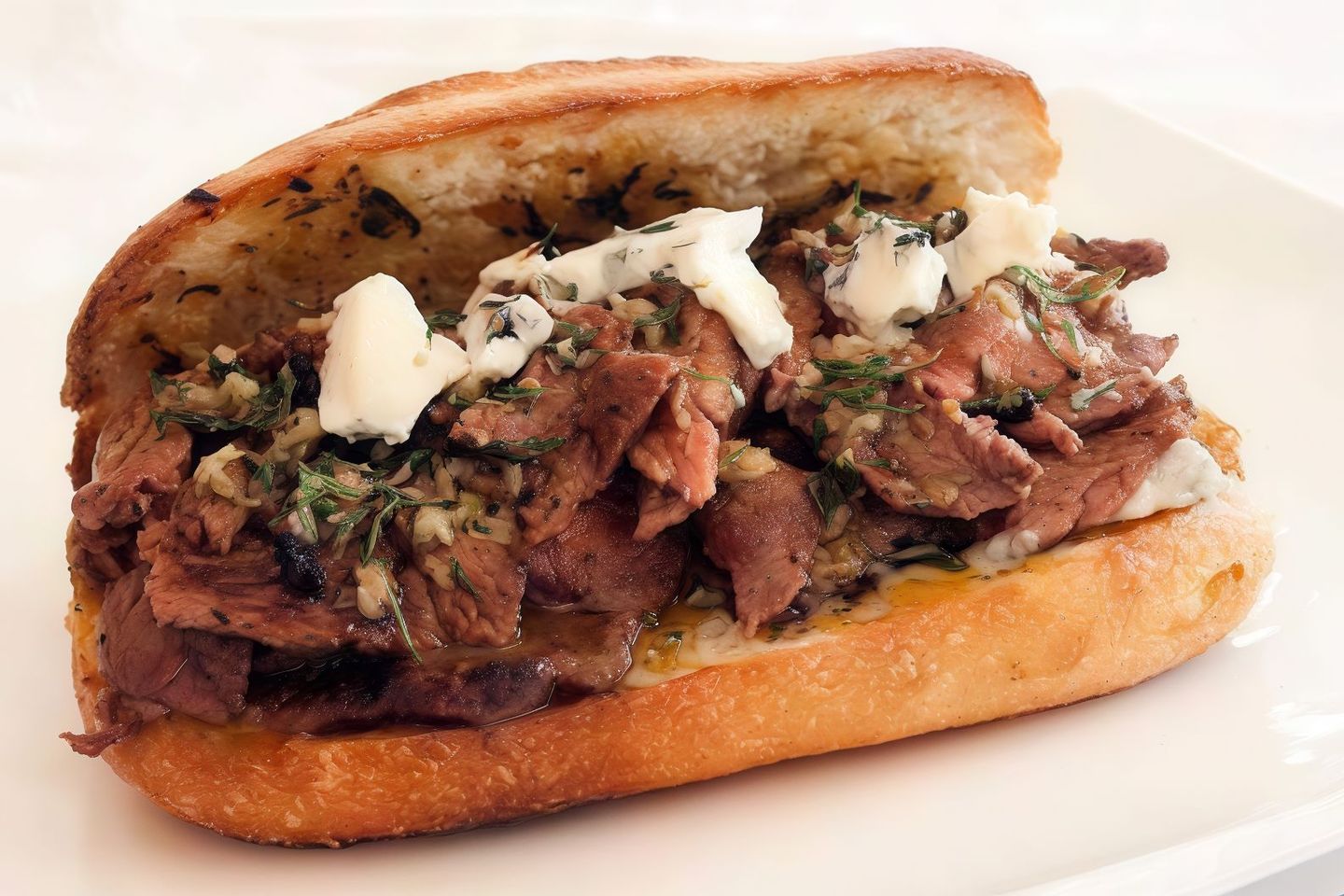Meat Awsal With Labneh