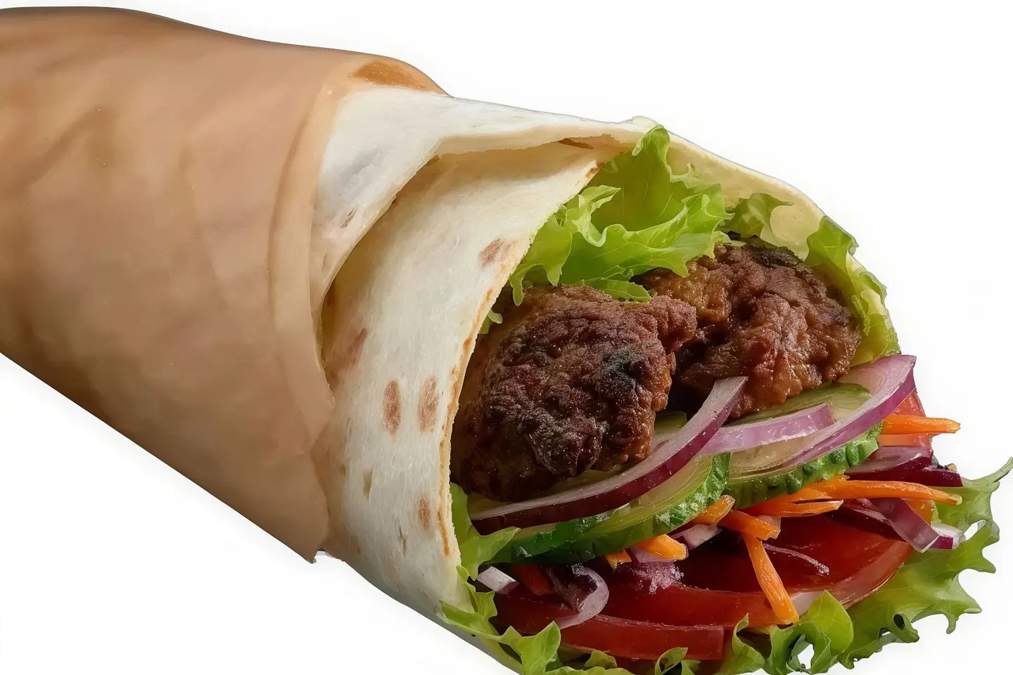 ساندوتش اوصال لحم 2سيخ
