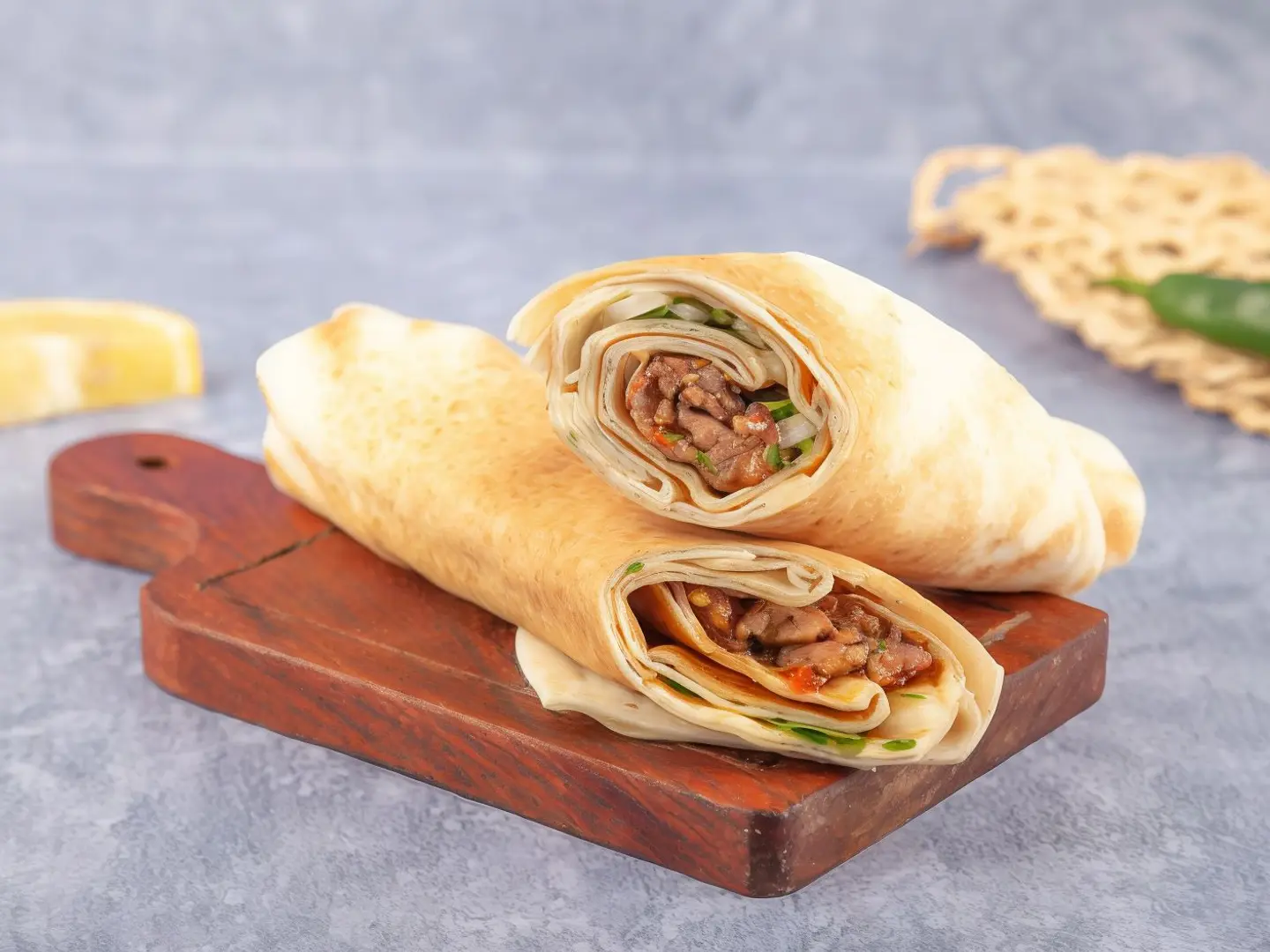 Arabic Beef Kebab Cheddar Cheese