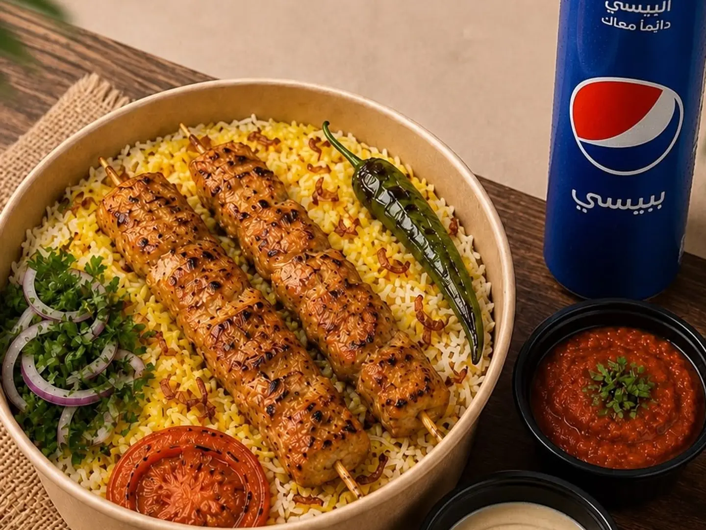 كمبو كباب دجاج