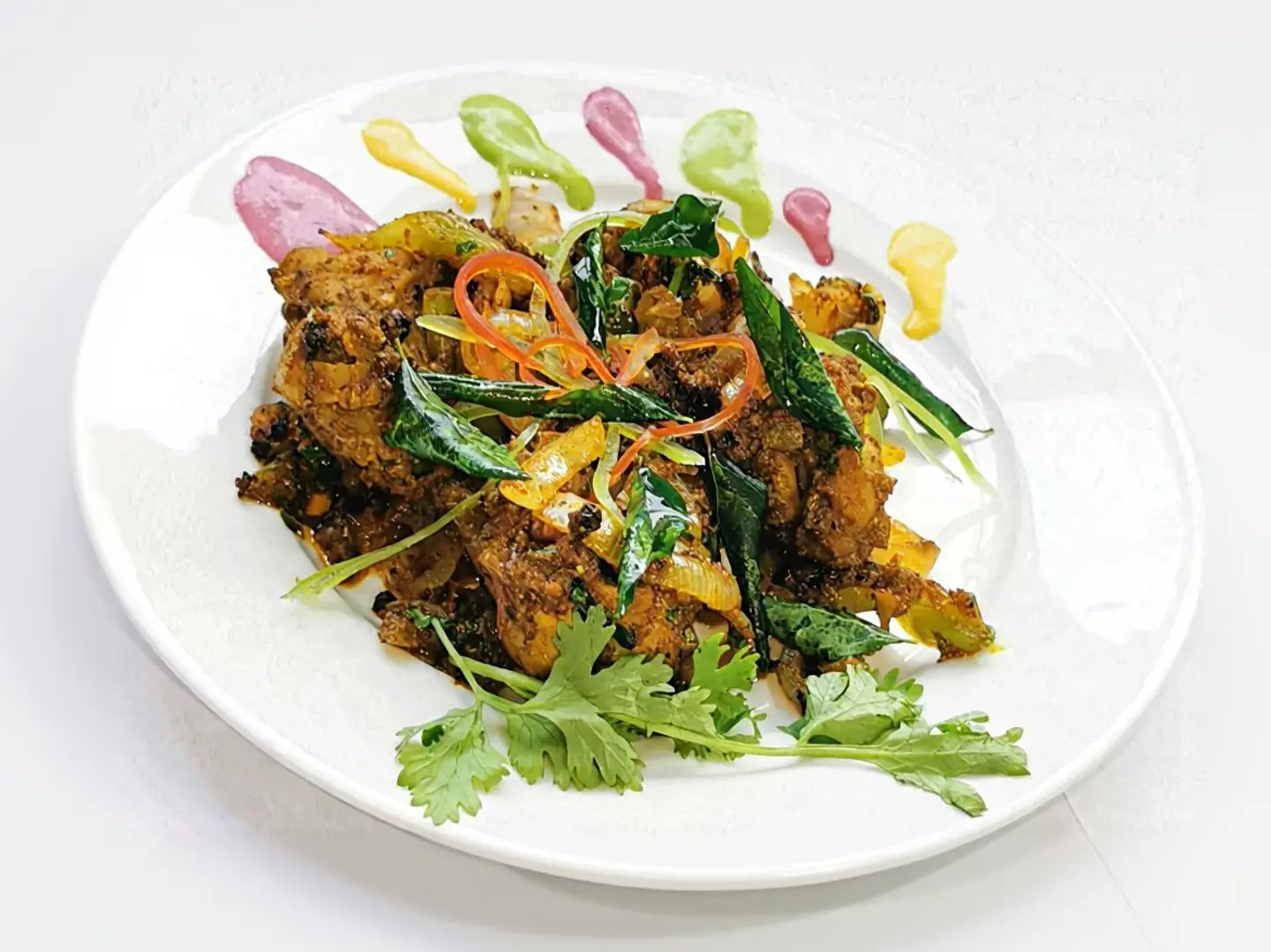 دجاج بالفلفل المقلي