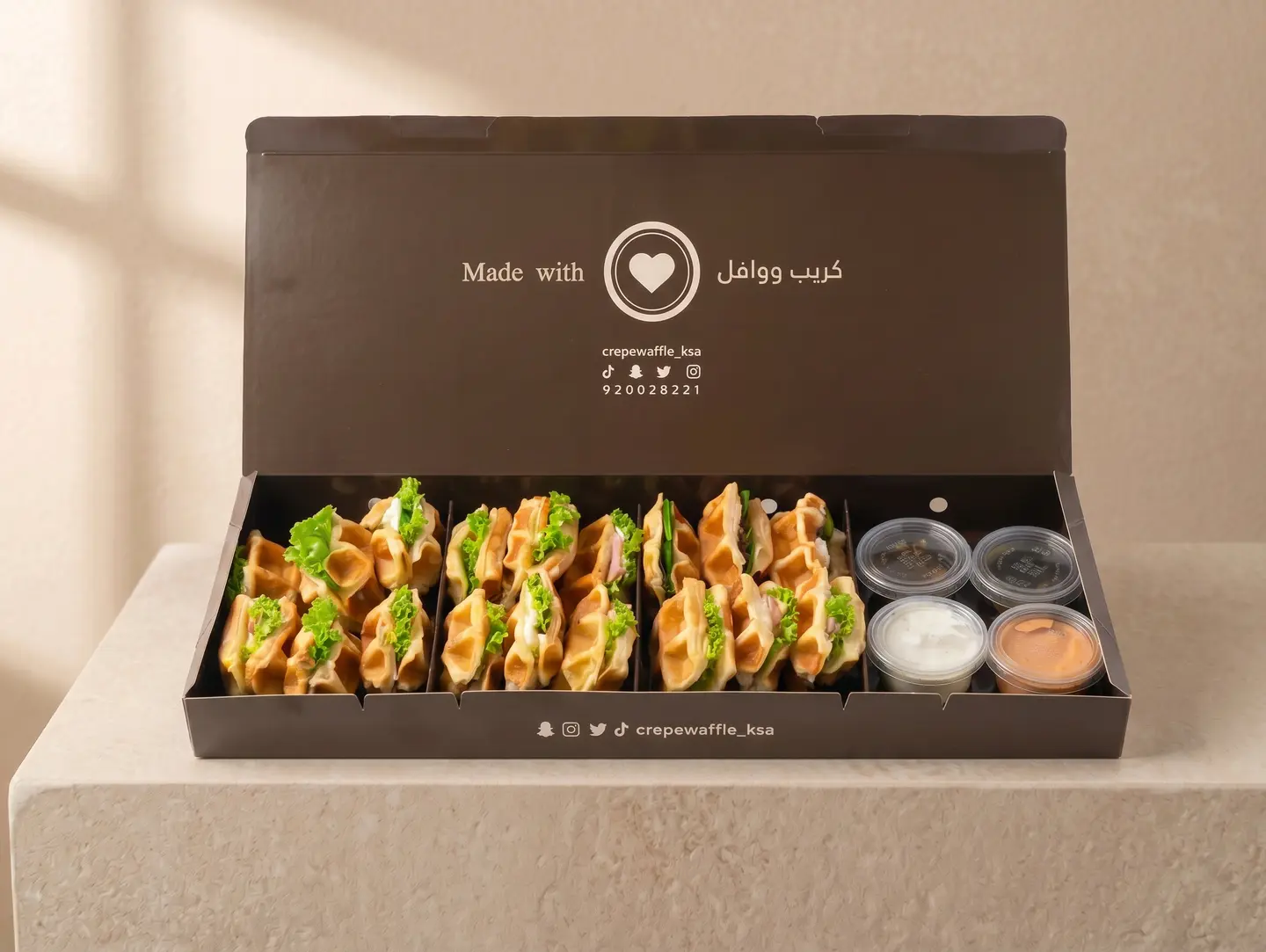 بوكس الوافل المالح