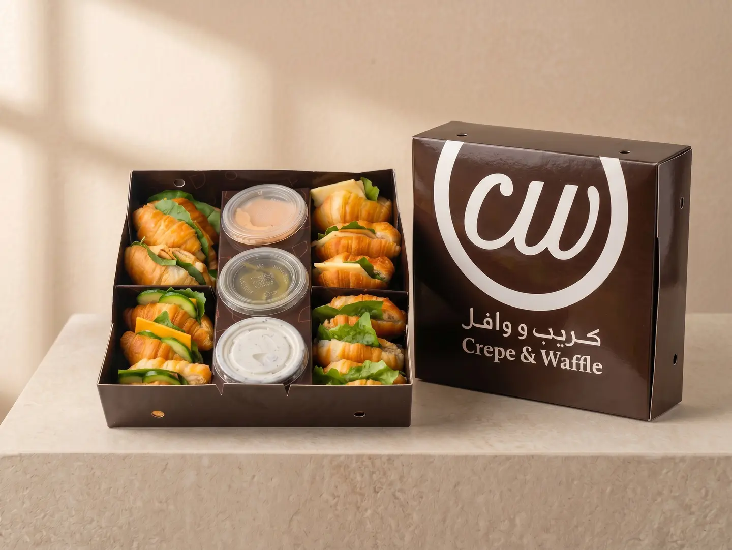 Small Mini Croissant Box