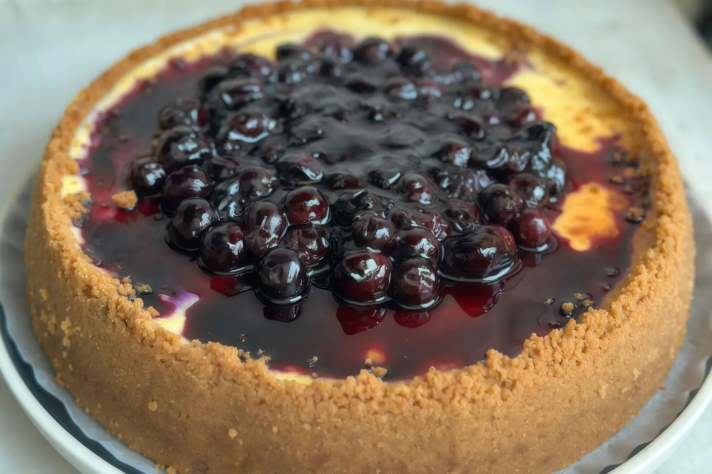 Full Size Blueberry Cheesecake