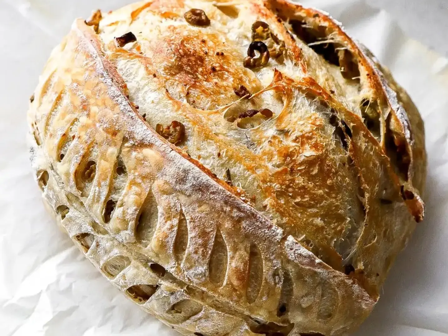 Olive And Sundried Tomato Sourdough