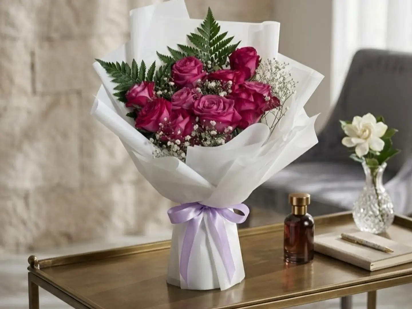 Jouri Mauve White Packaging