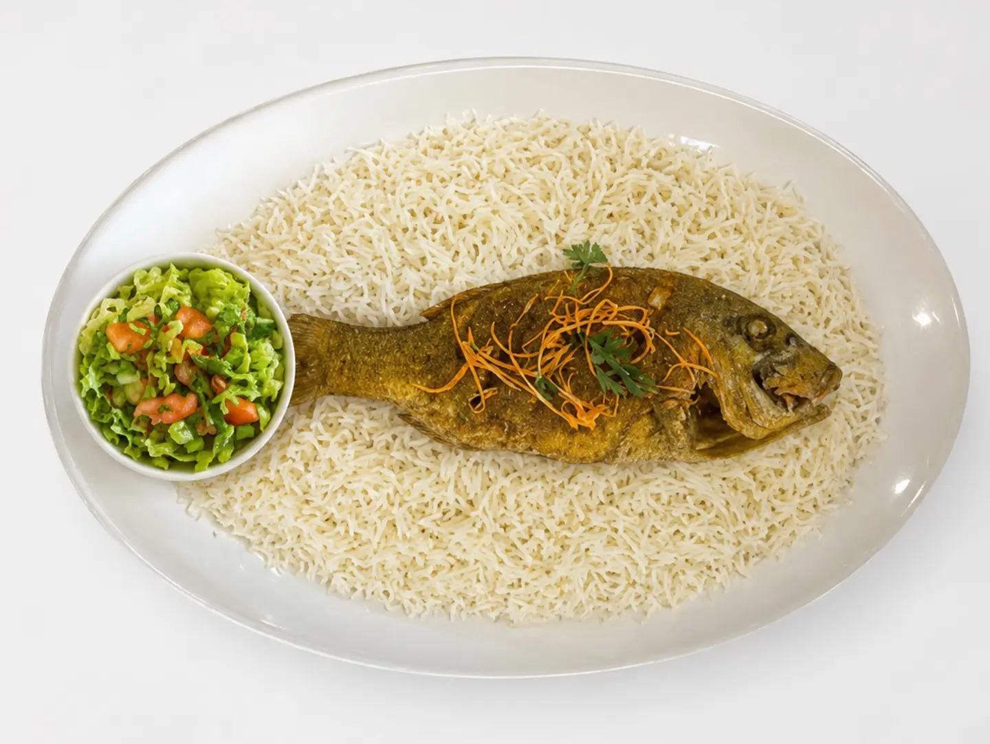 وجبة سمك شعور مقلى