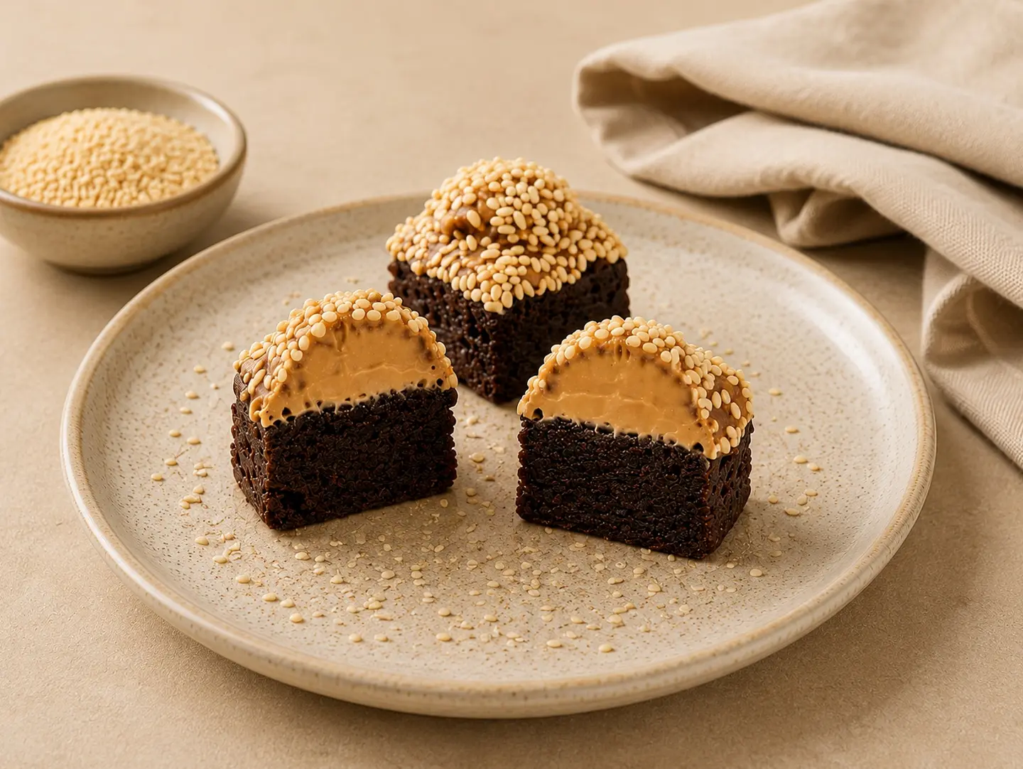 Brownie Sesame Bites 6 Pieces