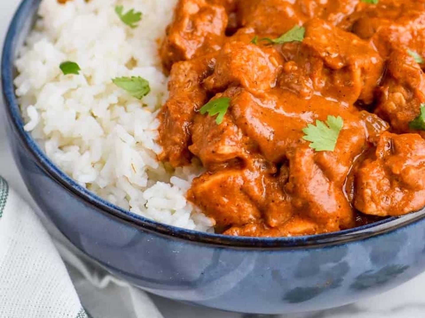دجاج بالزبدة مع أرز البرياني