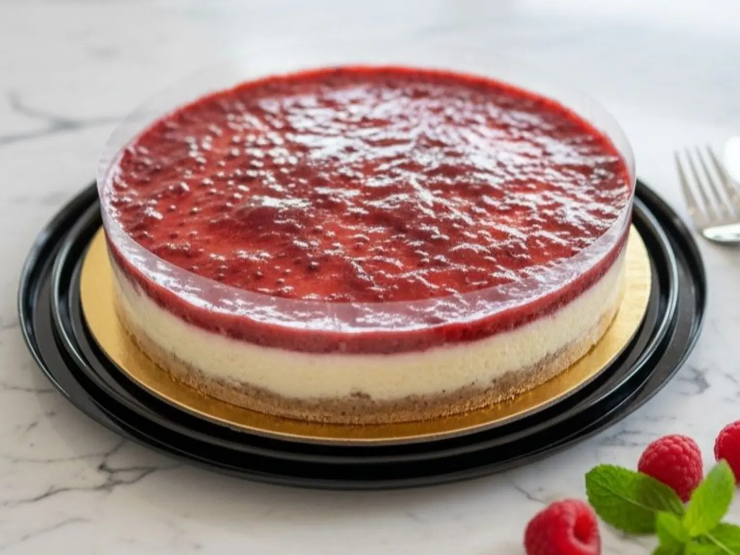 تشيز التوت الأحمر وسط