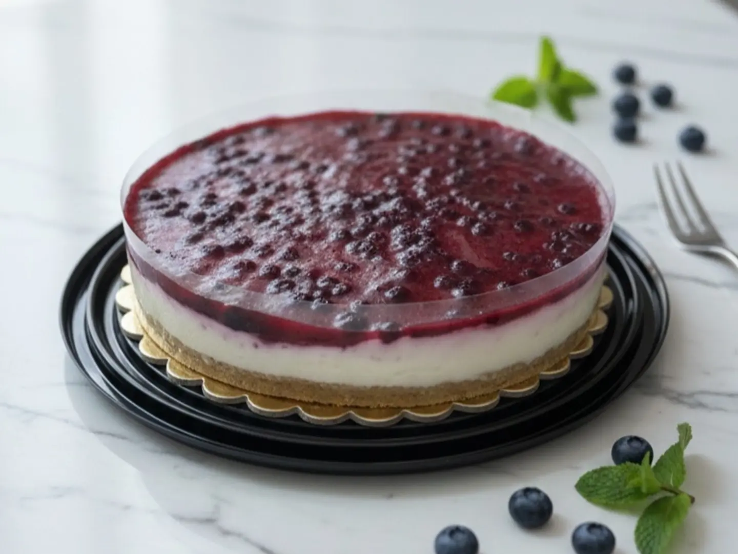 تشيز التوت الأزرق وسط