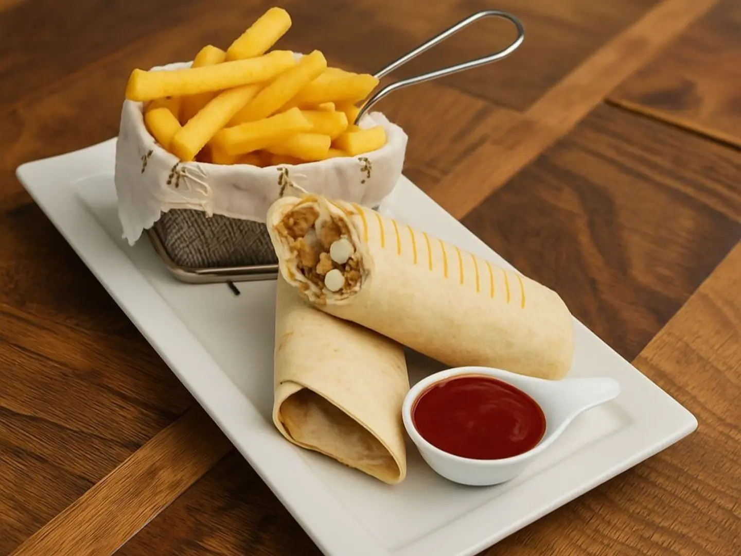 ساندوتش تورتيلا الجمبري