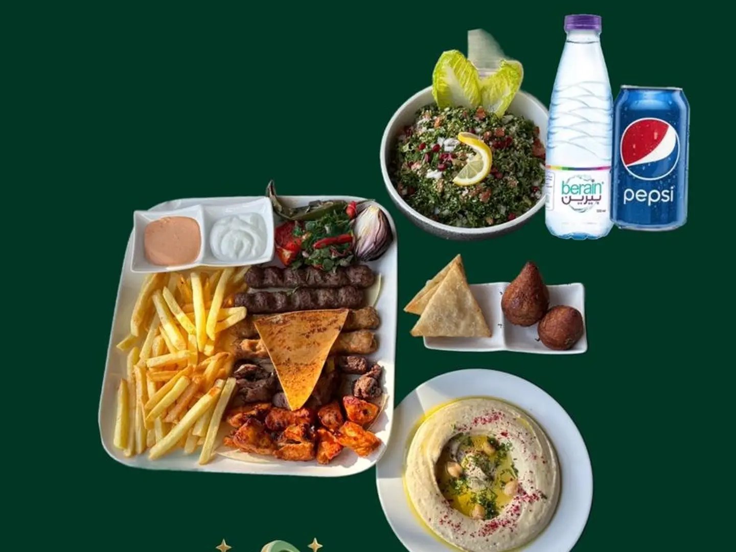 وجبة 5 مشكل مشويات وسط