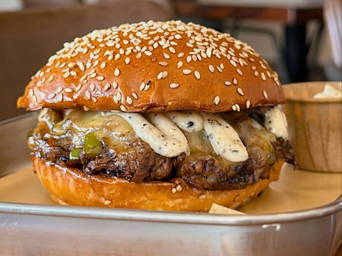 Spicy Hashi Beef Burger