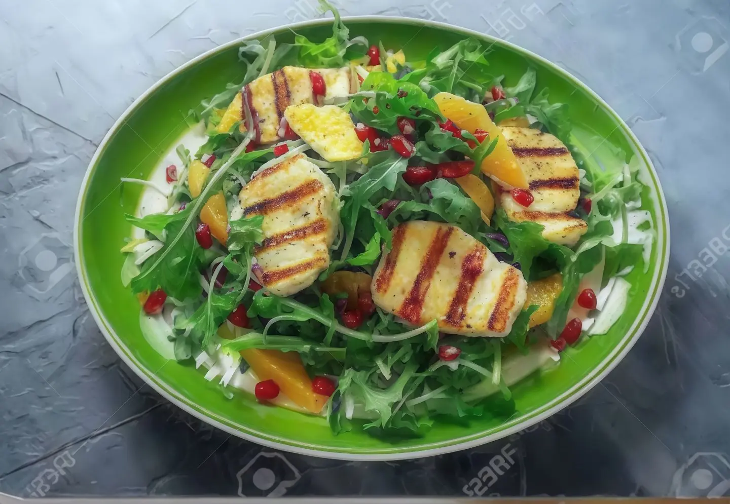 سلطة جرجير بالحلوم