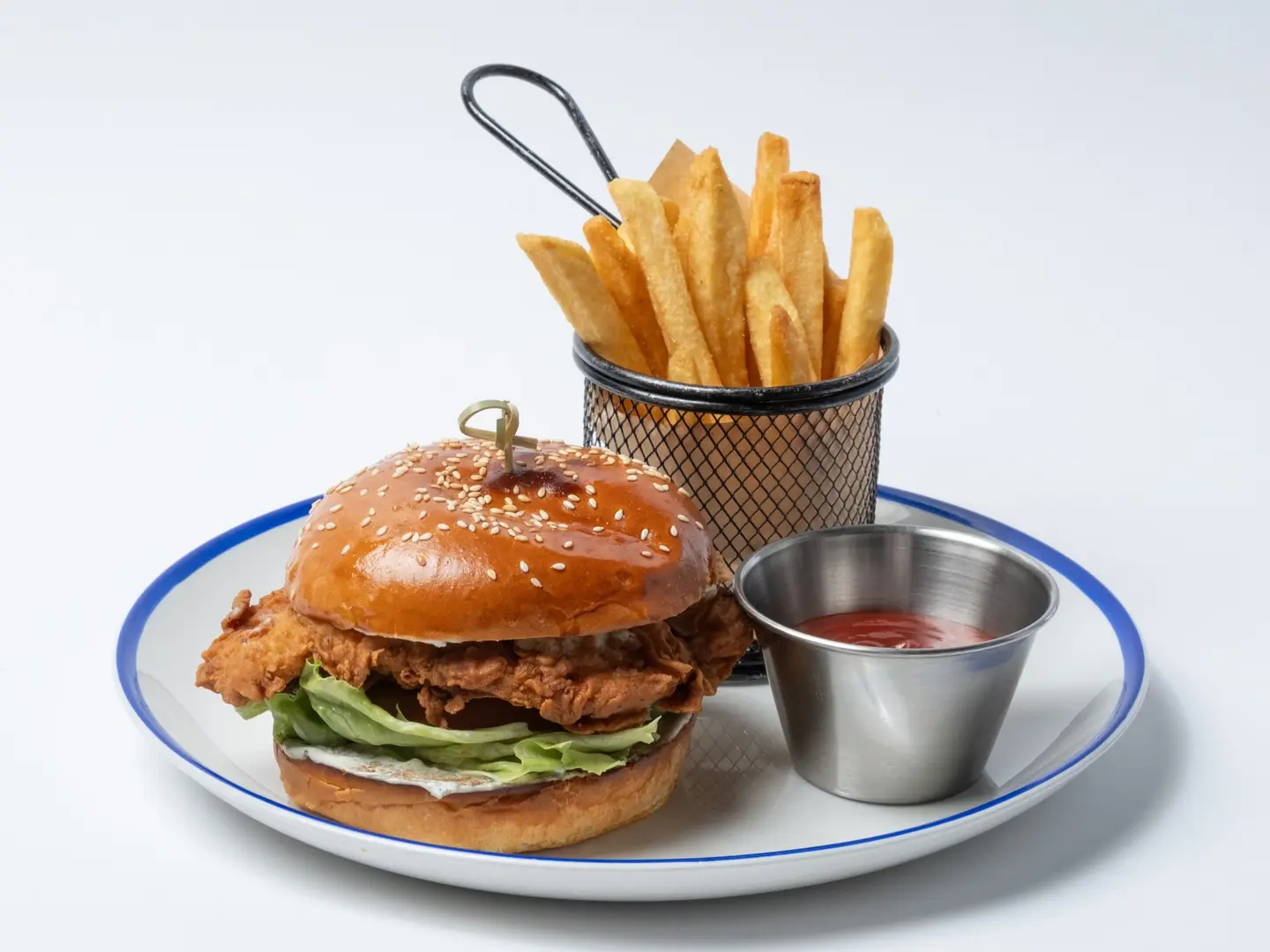 برجر دجاج مقرمش