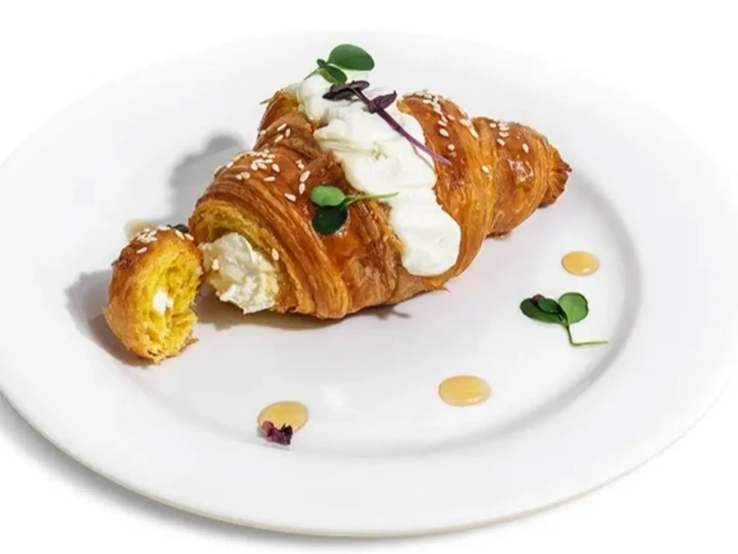 Saffron Honey Croissant Large