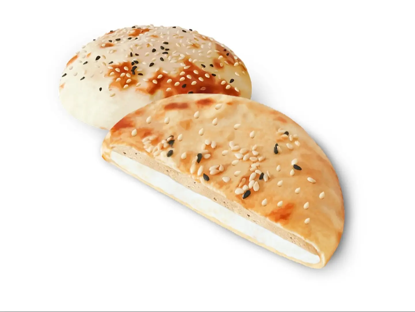 فطيرة جبنة الكيري بالطحينية