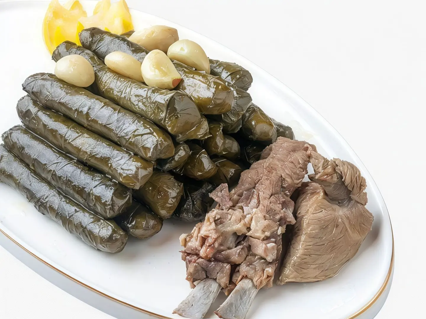 Stuffed Grape Leaves With Meat