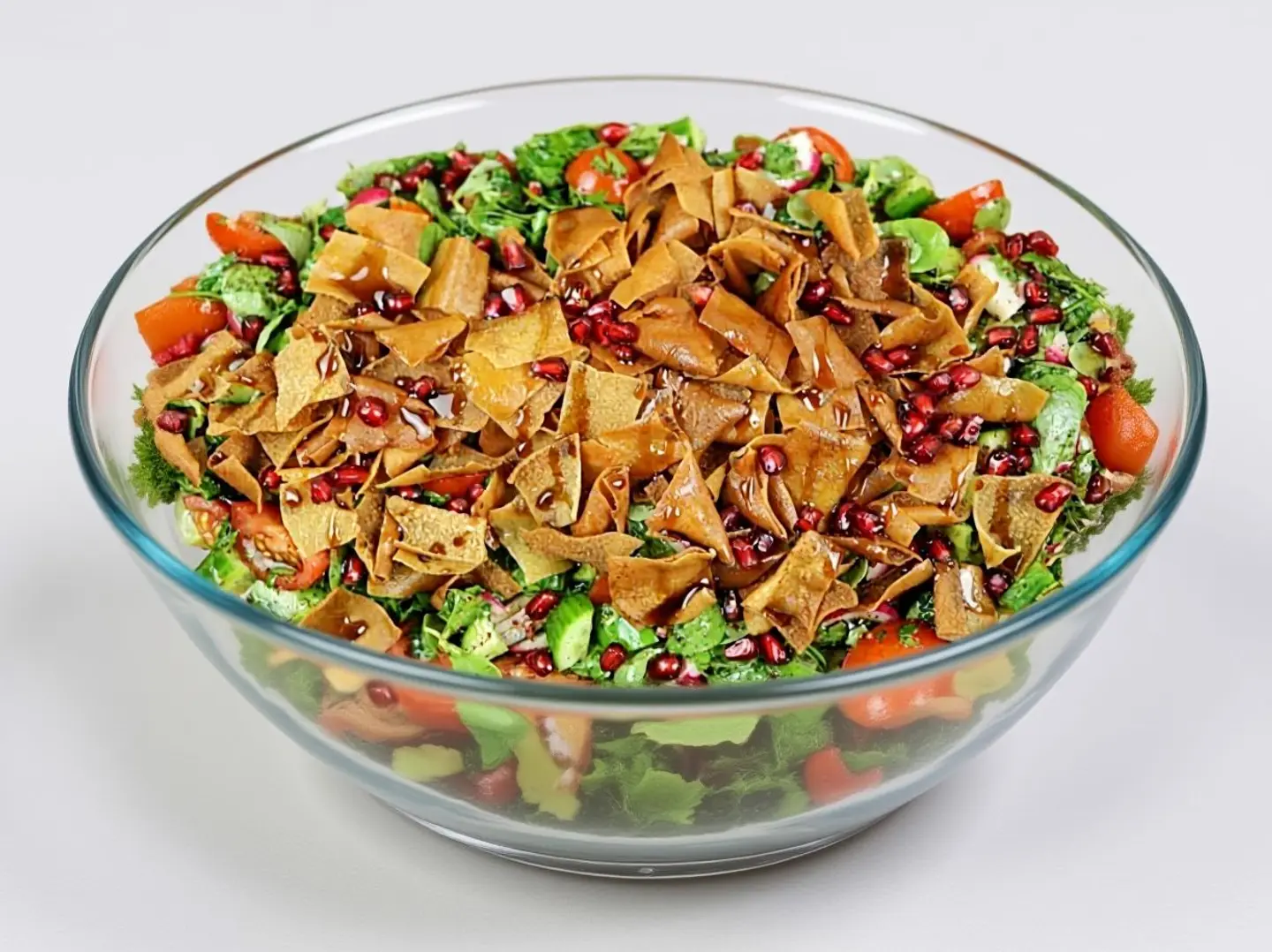 Fattoush Salad With Pomegranate Molasses
