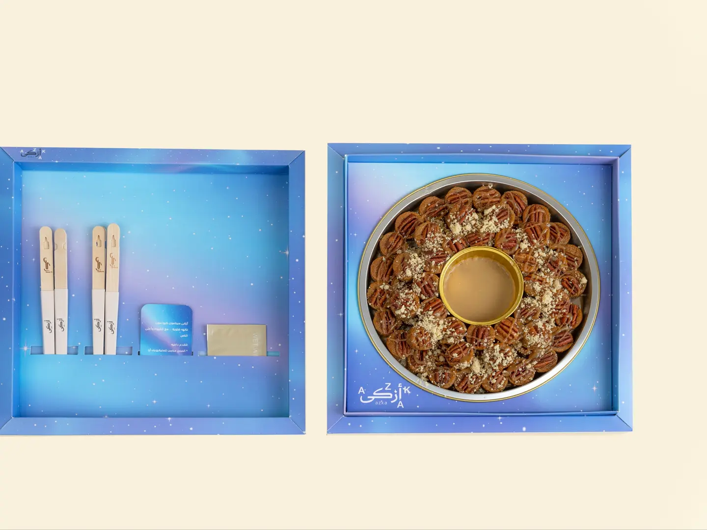 كيكة التمر والبيكان بايتس