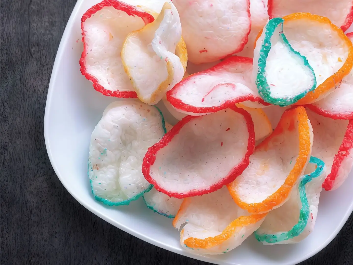 Colorful Garlic Krupuk