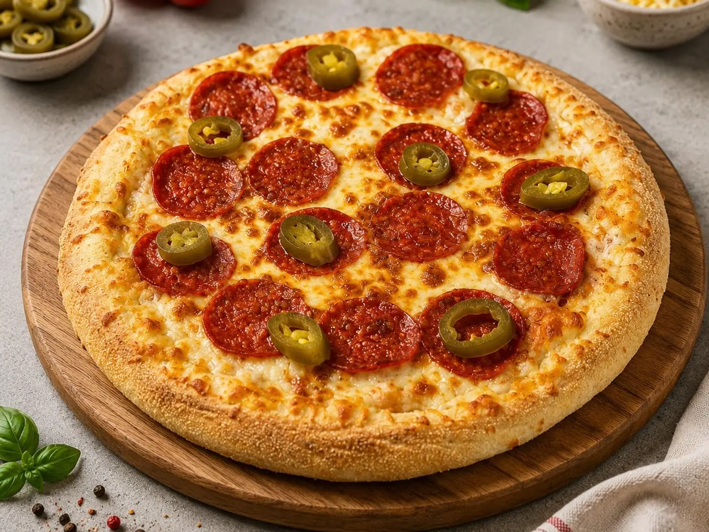 Pepperoni With Jalapeno Pizza - Small