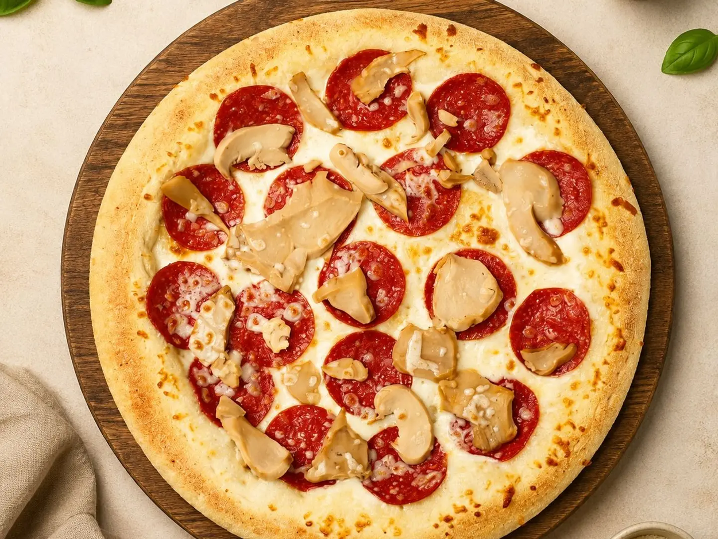 Pepperoni With Mushroom Pizza - Small