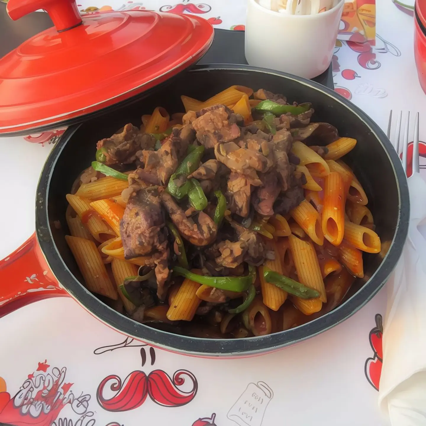 Liver Pasta Tagine