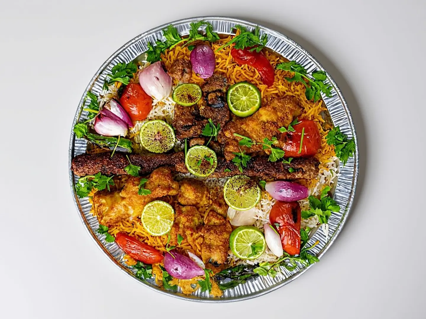 مشويات مشكلة مع الأرز ٨ سيخ