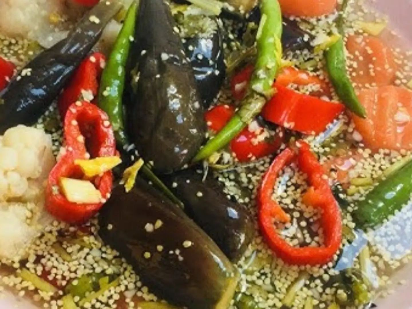Afghan Mixed Vegetables Achar , Torshi Big Bowl