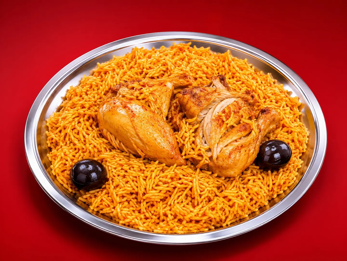نصف حبة دجاج مضغوط