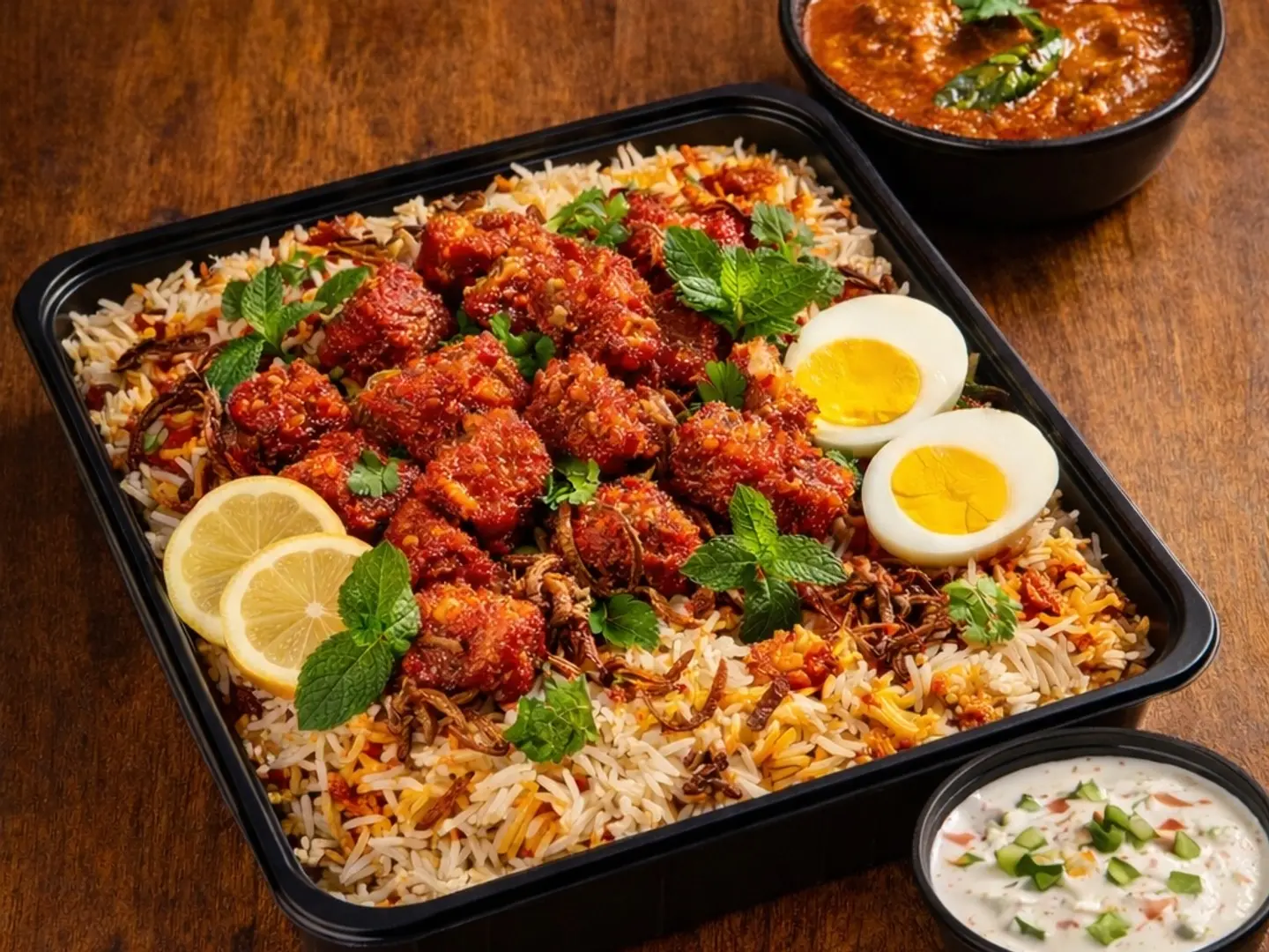 برياني دجاج 65 (بدون عظام)