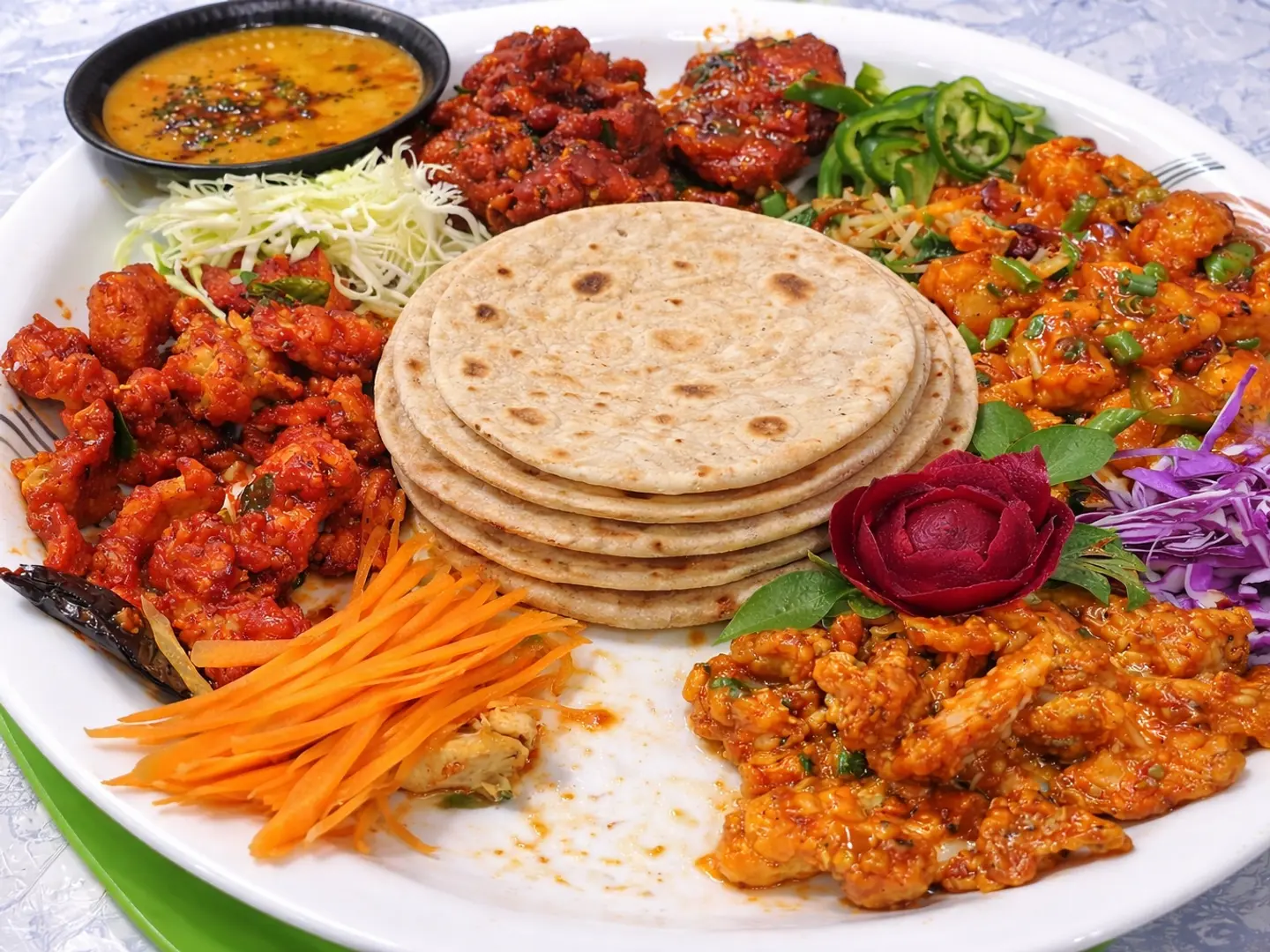 Fish Special Platter 3 Portions + Dal + 6 Chapati