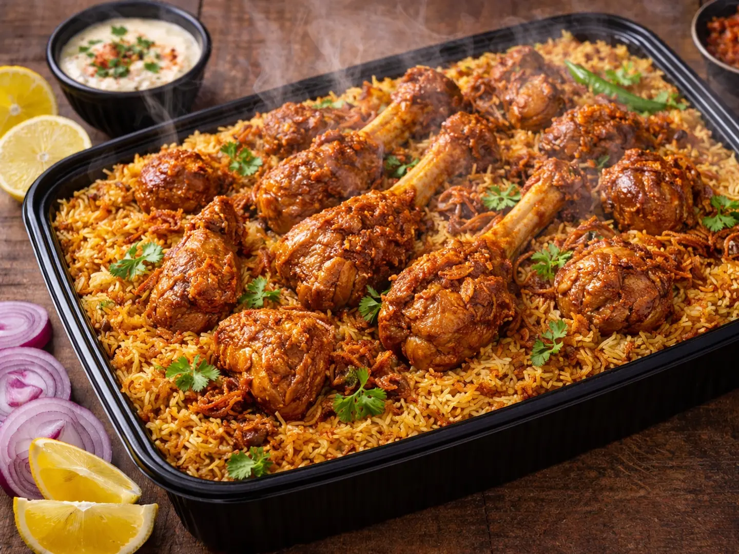 Nawabi Style Mutton Or Fresh Beef Hyderabadi Tahari Single Servings