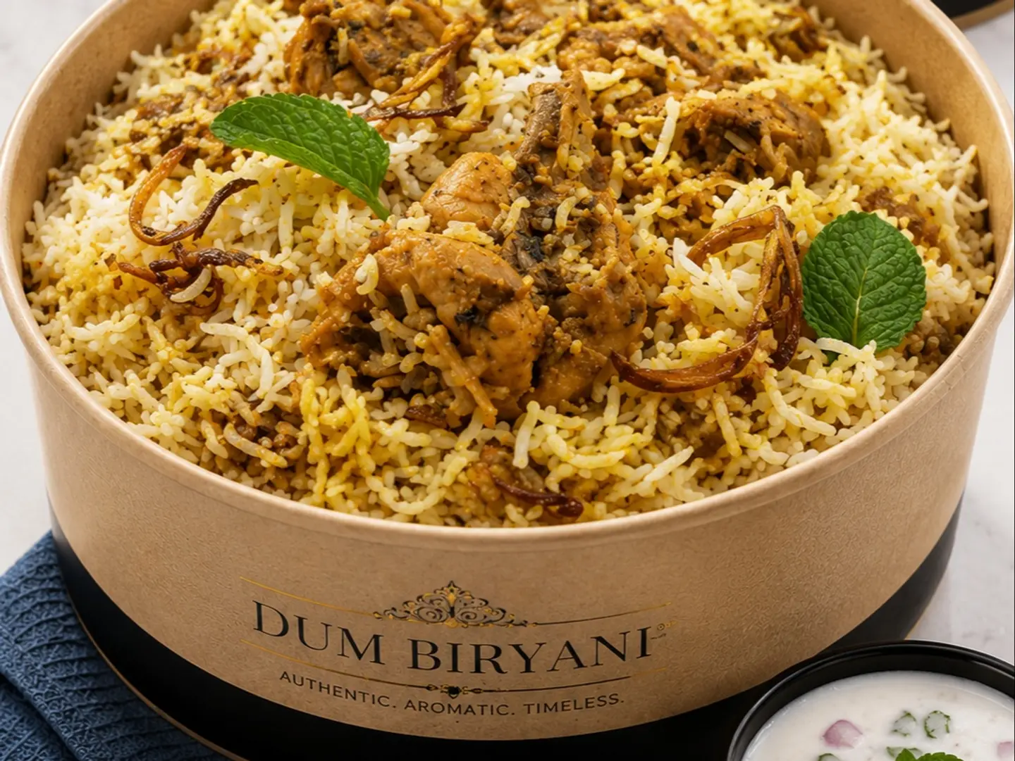 Indian Chicken Dum Biryani Single Servings