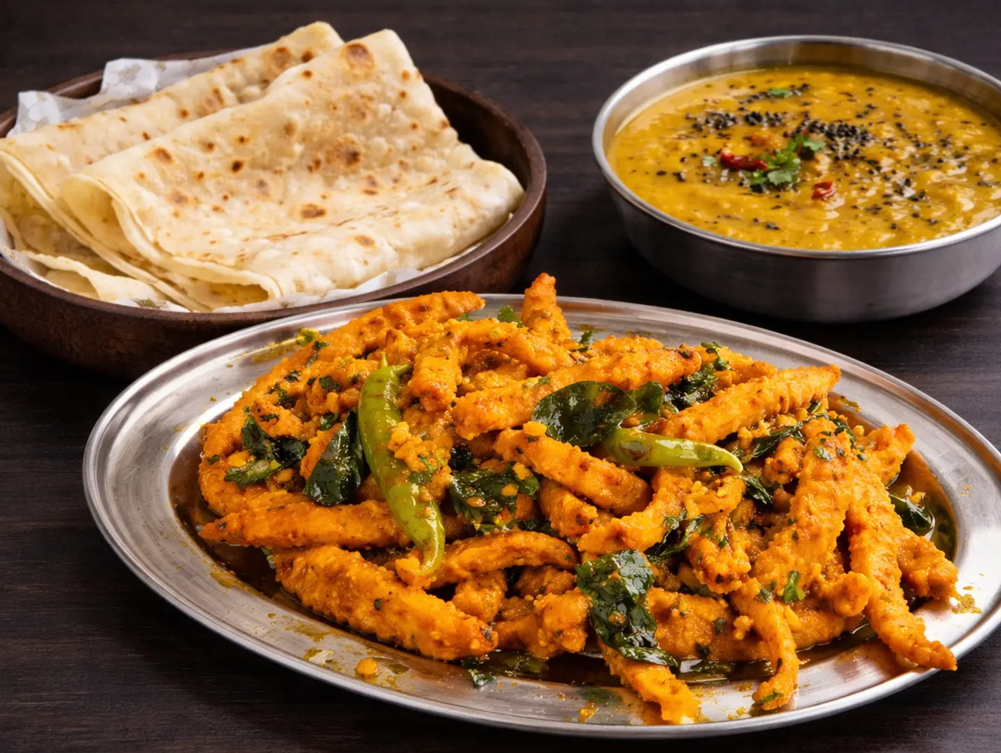 Special Chicken Majestic Combo (Best Seller) With 3 Roti And Dal