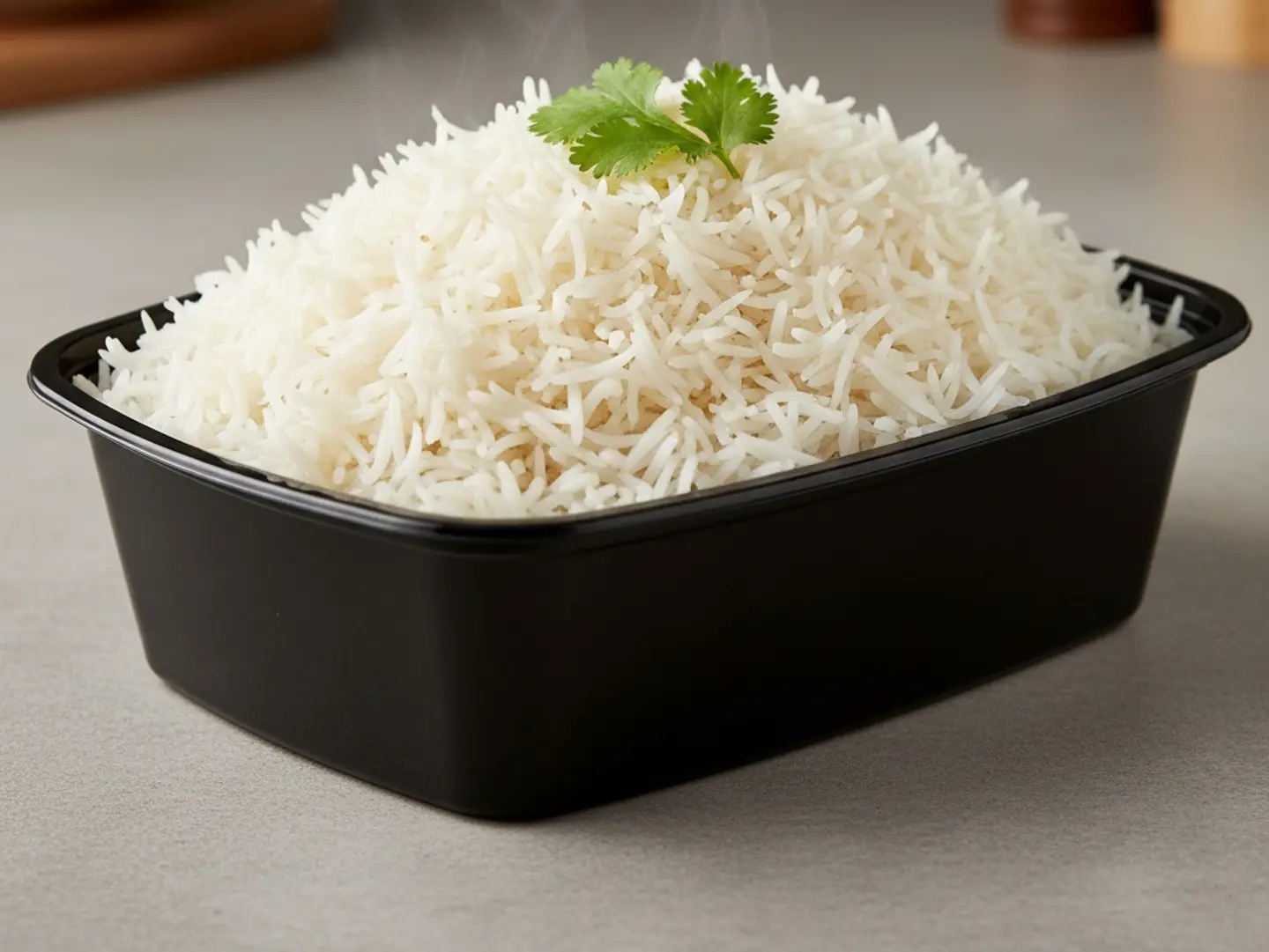 أرز بسمتي أبيض مطهو على البخار