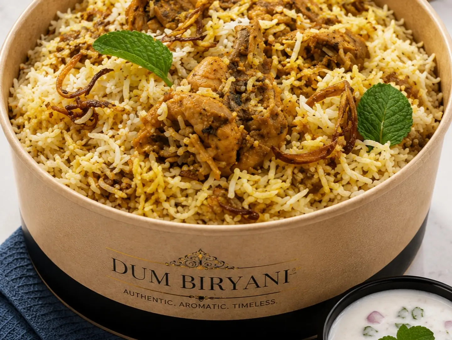 Indian Chicken Dum Biryani Double Servings