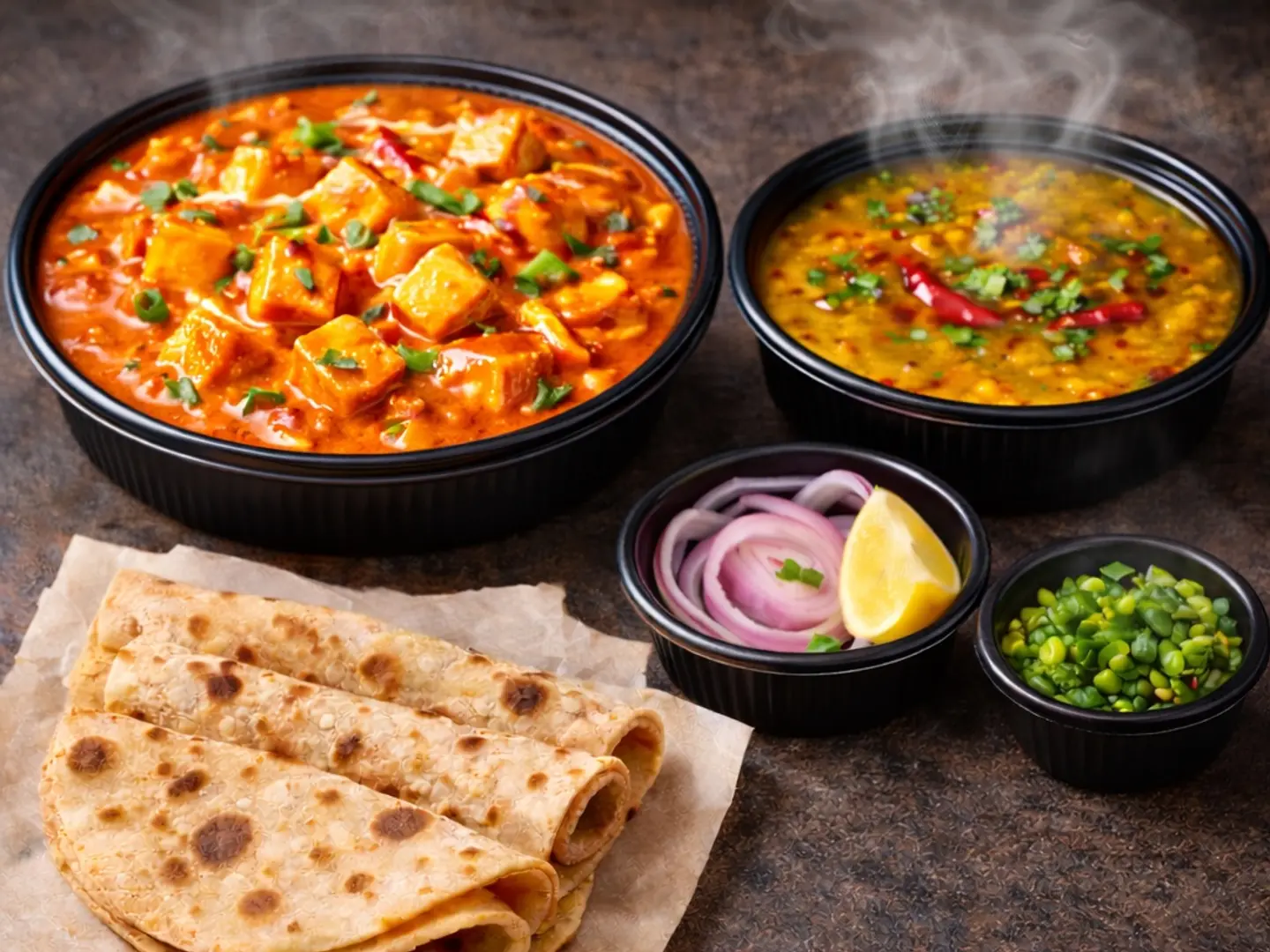 Royal Paneer Butter Masala With 3 Roti And Dal