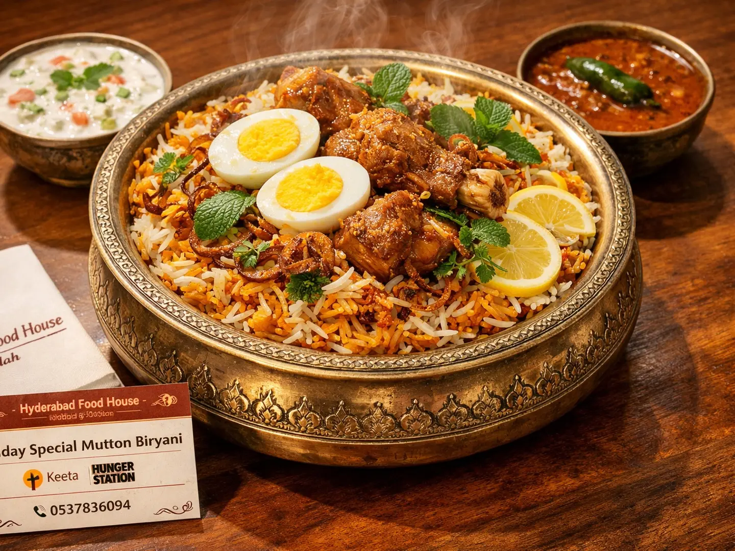 برياني لحم الضأن دوم مزدوج