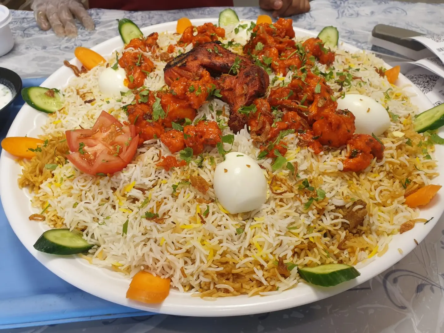 Indian Chicken Biryani Loaded Family Platter