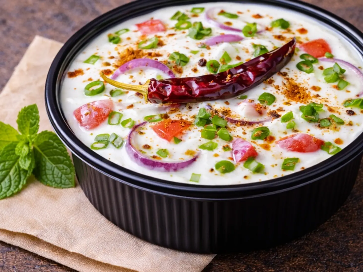 رايتا البصل الكلاسيكي