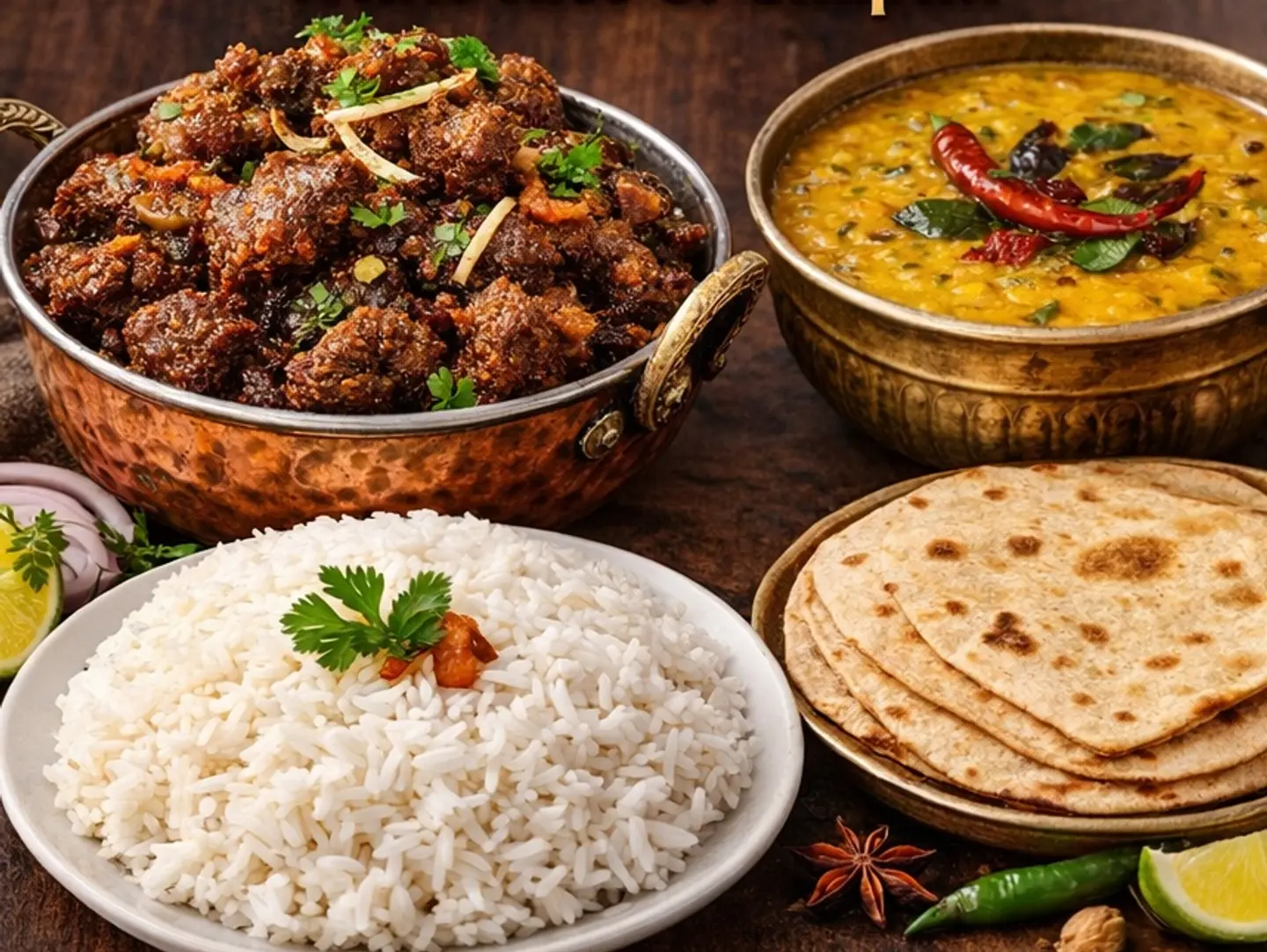 كومبو تلا هوا غوشت الحيدر آبادي العائلي