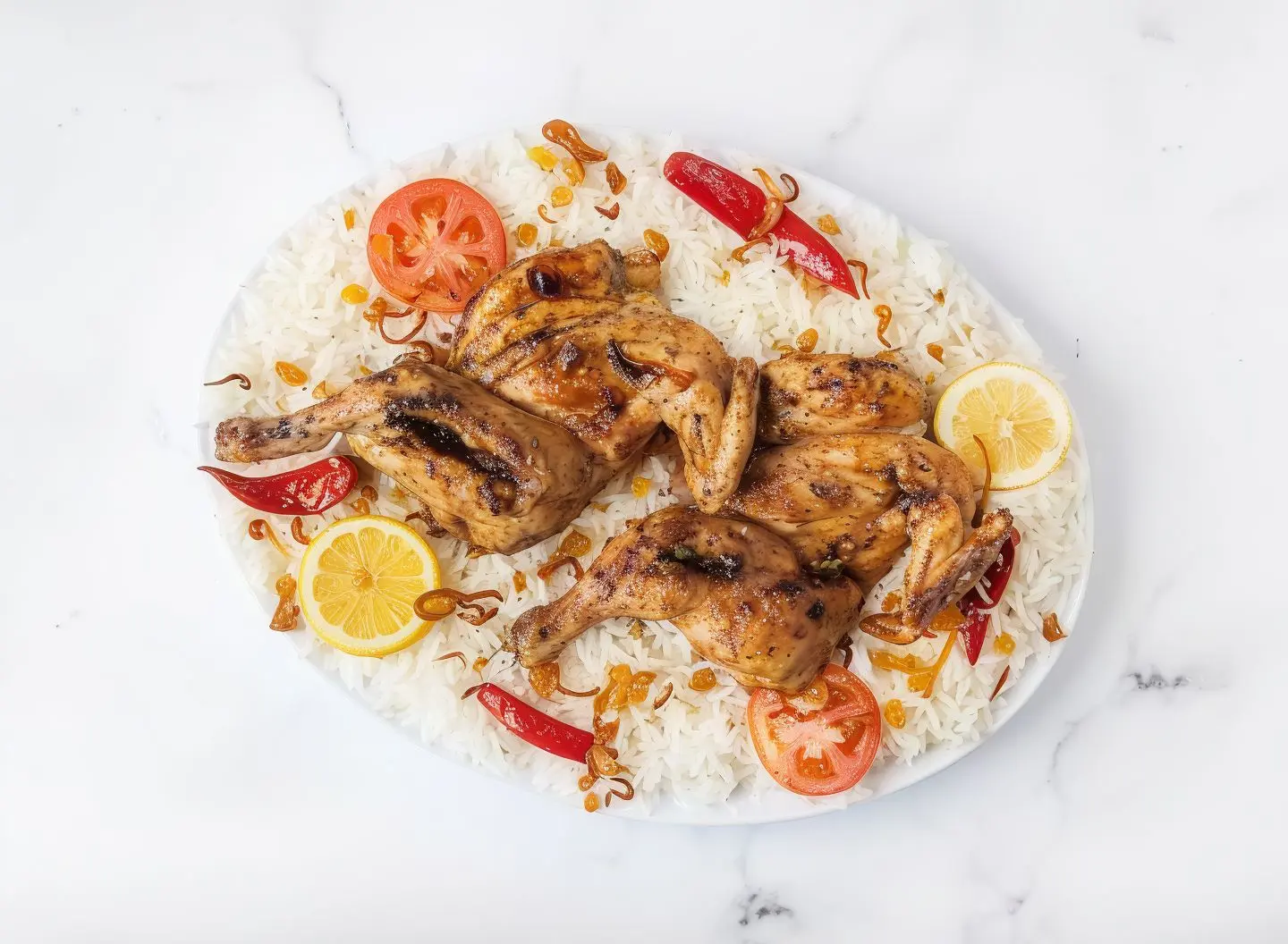 Madhbi Chicken With Rice - Half Chicken