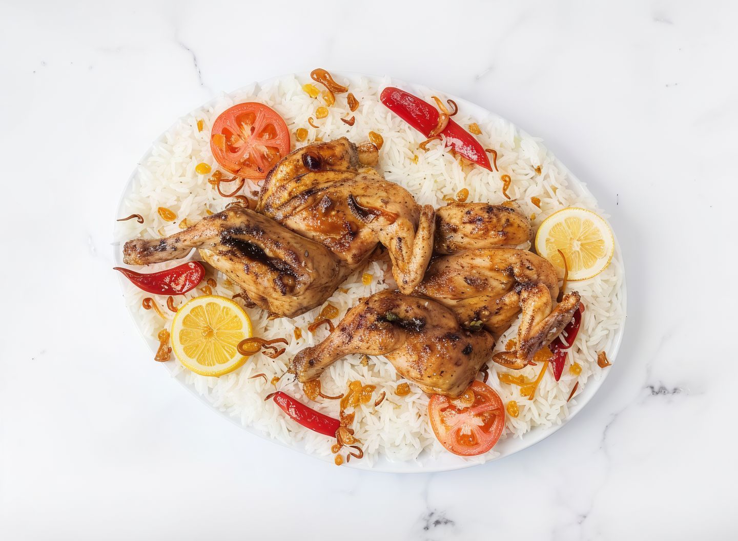 Madhbi Chicken With Rice - Half Chicken