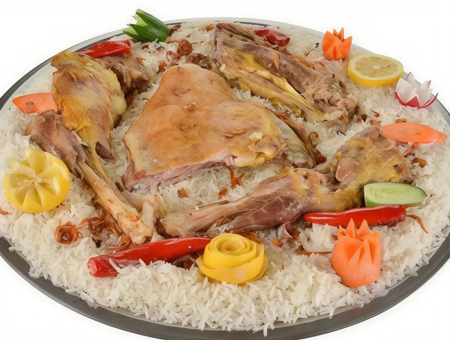 Half Mandi Goat With Rice