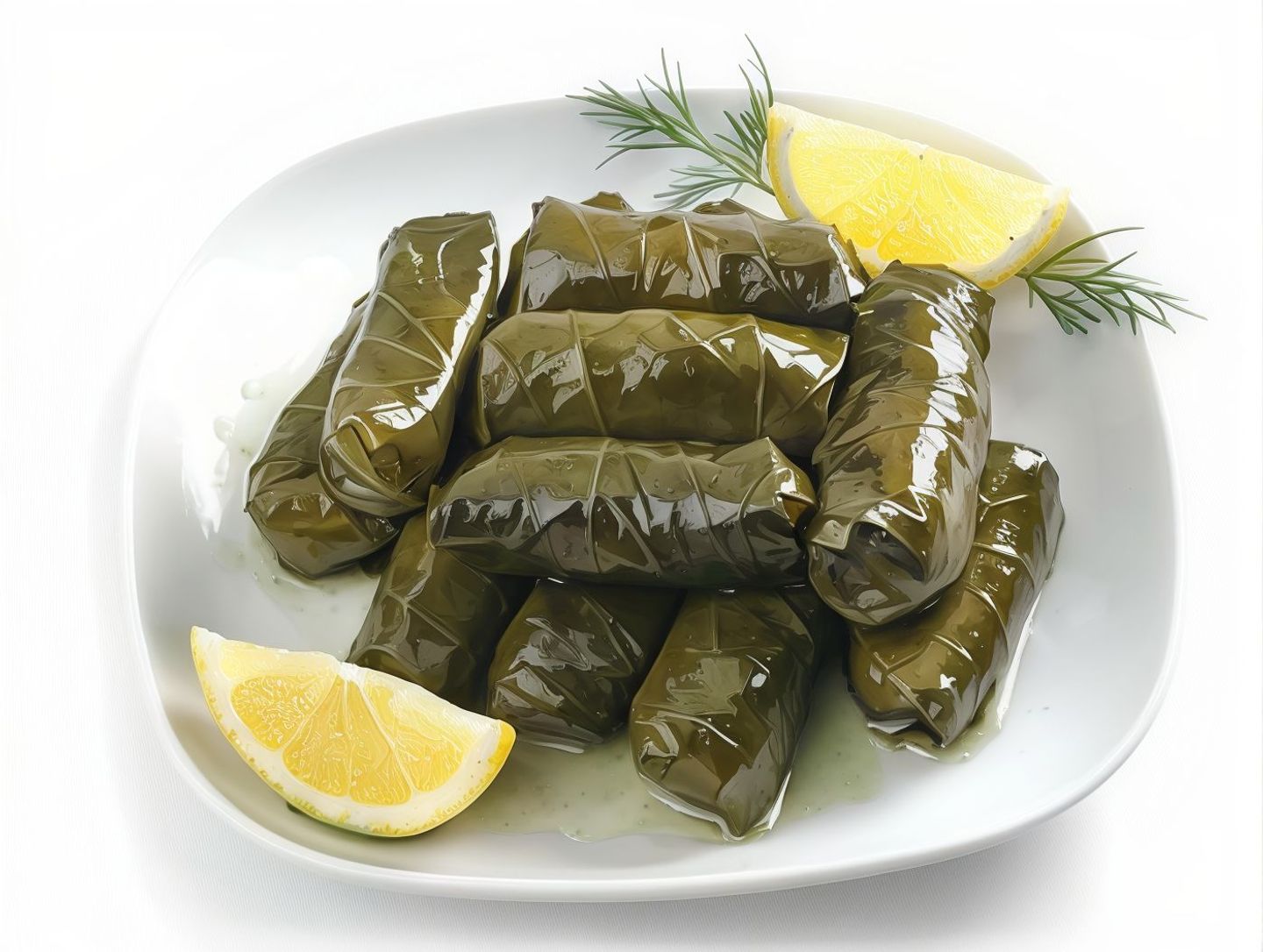 Grape Leaves Plate